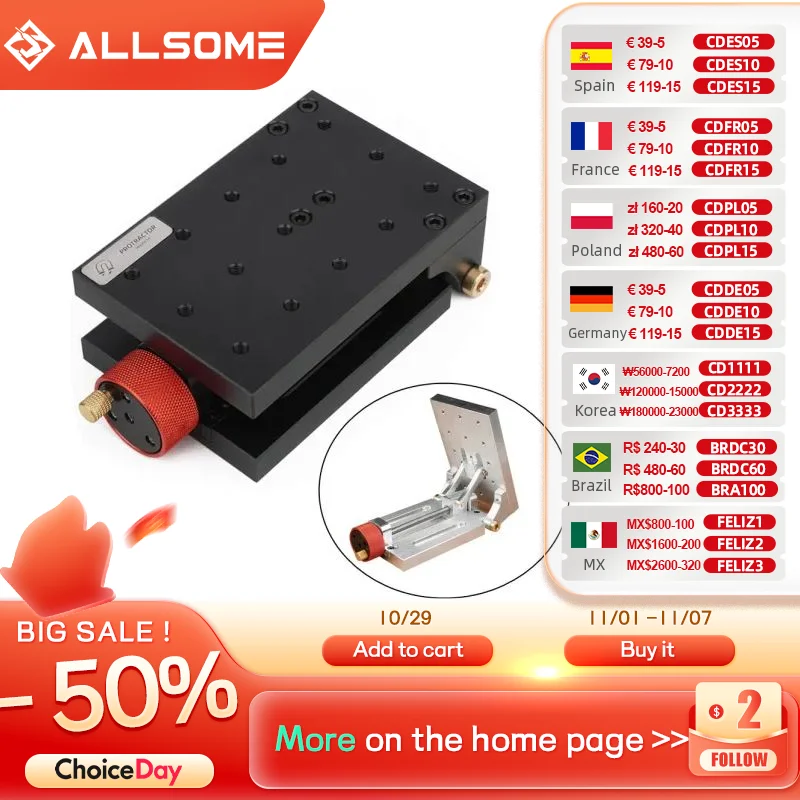 ALLSOME Adjustable Angle Tilt Hole Puncher Multi Woodworking Aluminum Alloy Positioning Fixture
ALLSOME Adjustable Angle Tilt Hole Puncher Multi Woodworking Aluminum Alloy Positioning Fixture