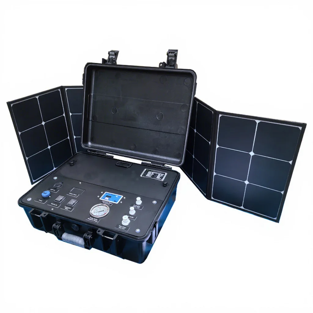 60L/H portable solar suitcase water filter reverse osmosis desalination high efficiency emergency outdoor water making machine
60L/H portable solar suitcase water filter reverse osmosis desalination high efficiency emergency outdoor water making machine