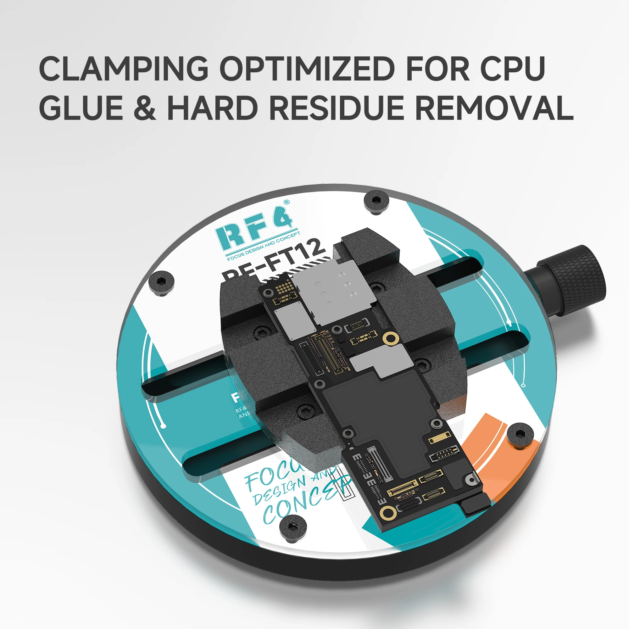 RF4 FT12 Rotation Motherboard CPU Clamping Fixture Mobile Phone Mainboard PCB Glue Cleaning Welding Repair Holder
RF4 FT12 Rotation Motherboard CPU Clamping Fixture Mobile Phone Mainboard PCB Glue Cleaning Welding Repair Holder