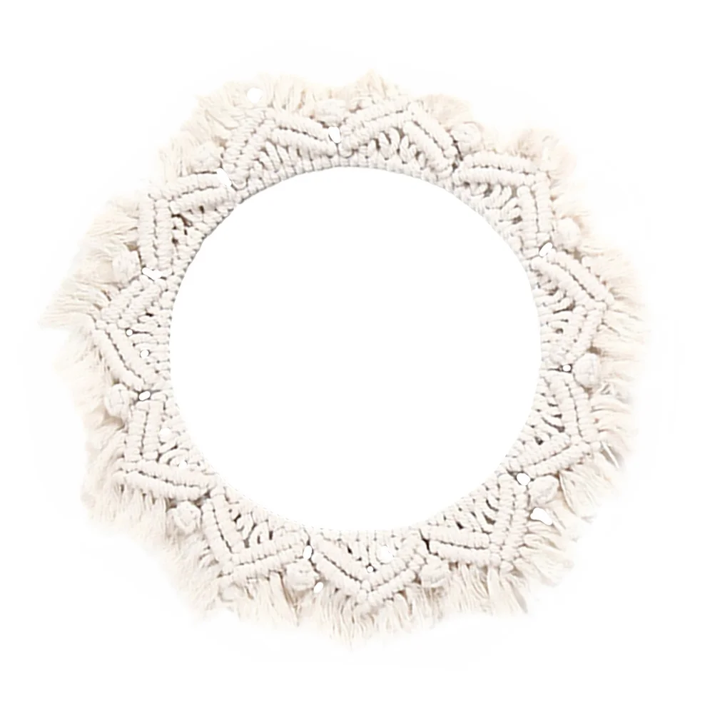 Wall Hanging Mirror Tapestry Decorative Makeup Mirror Stylish Home Bedroom Office Vertical Space Enhancer Artistic Design 
Wall Hanging Mirror Tapestry Decorative Makeup Mirror Stylish Home Bedroom Office Vertical Space Enhancer Artistic Design