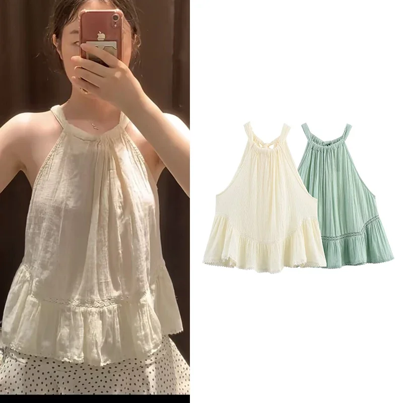 Dress Women's Summer New Chic Hanging Neck Loose Elegant Women's Travel Tops Summer Fashion Street Comfortable Youth Tops
Dress Women's Summer New Chic Hanging Neck Loose Elegant Women's Travel Tops Summer Fashion Street Comfortable Youth Tops
