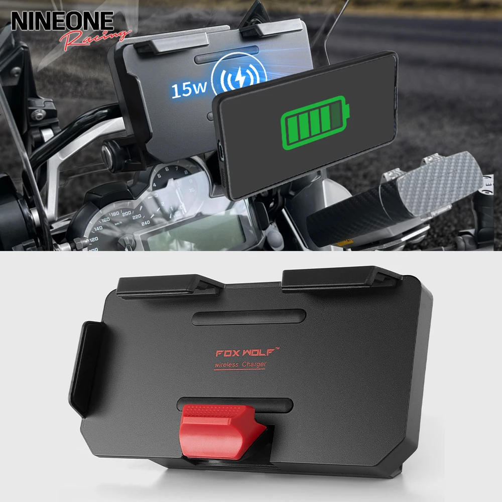 For BMW R1250GS R1300GS Adv Adventure F750GS F850GS F900 R XR S1000 R XR With Wireless Charger Navigation Bracket Phone Mount
For BMW R1250GS R1300GS Adv Adventure F750GS F850GS F900 R XR S1000 R XR With Wireless Charger Navigation Bracket Phone Mount