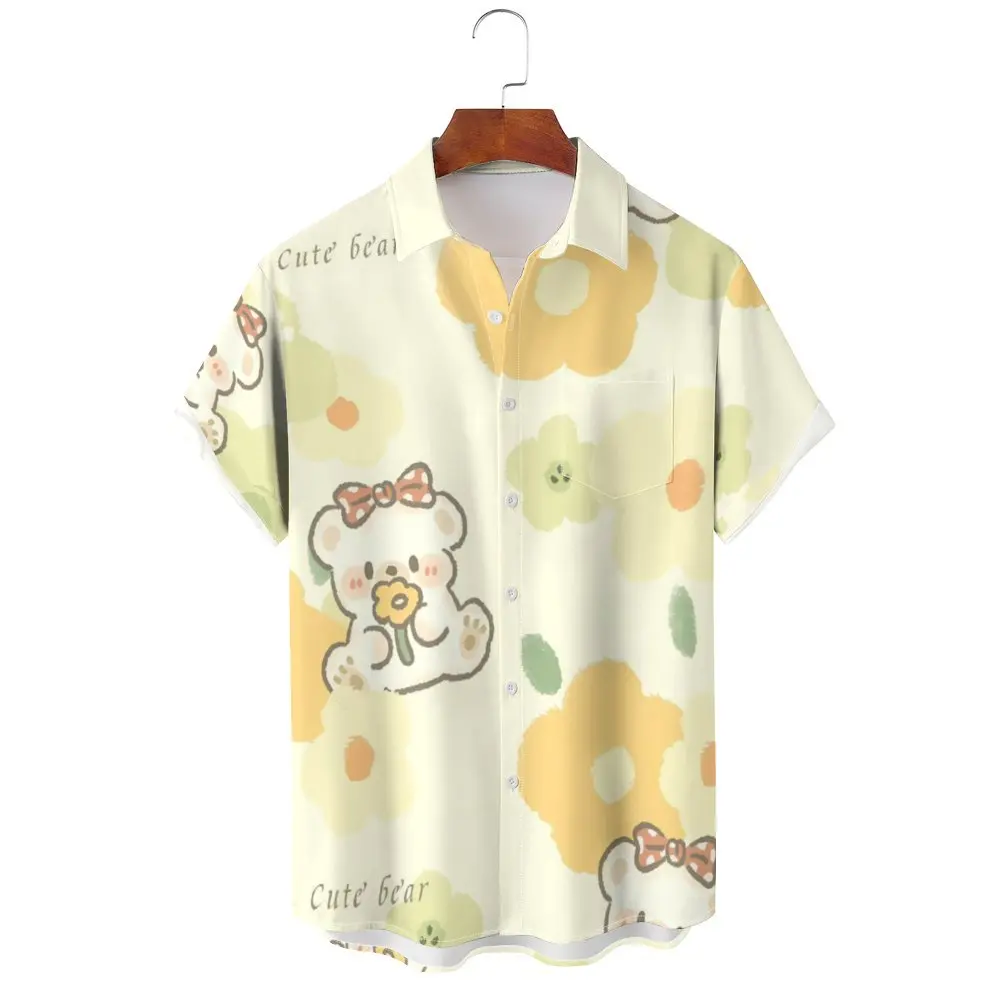 Cartoon Hawaiian Shirt For Men's Animals Summer Short Sleeve Heren Street Luxury Flamengo 3D Print Hot Vintage Fitness Clothing
Cartoon Hawaiian Shirt For Men's Animals Summer Short Sleeve Heren Street Luxury Flamengo 3D Print Hot Vintage Fitness Clothing