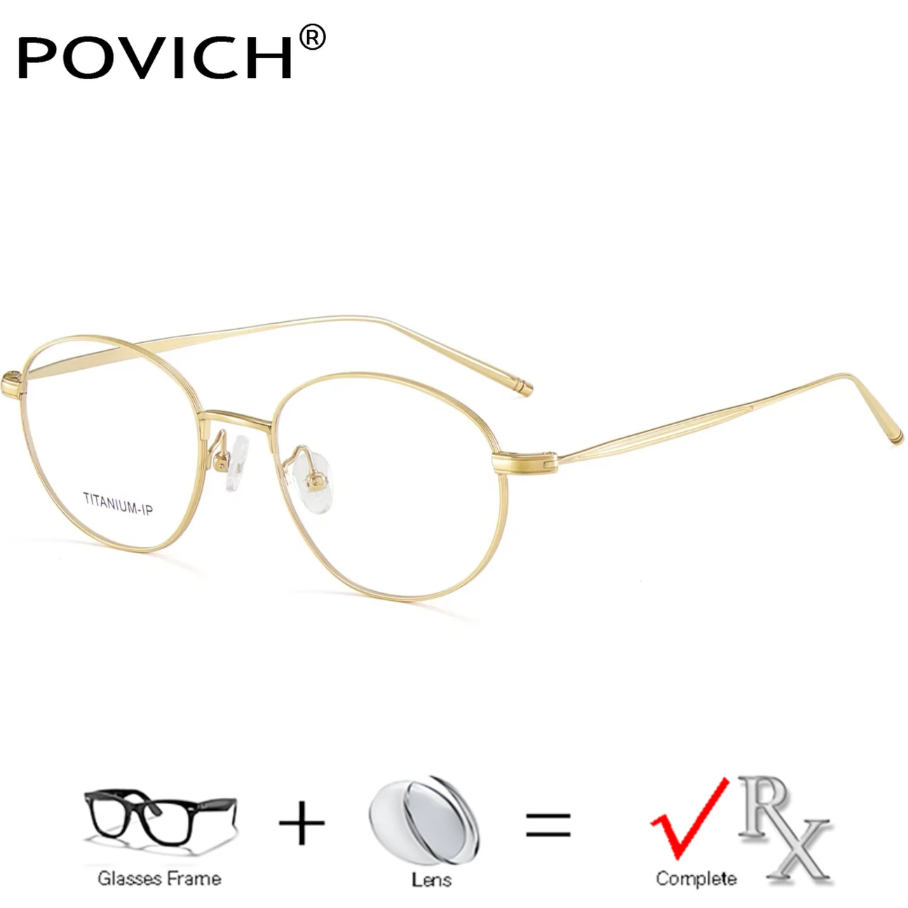 Fashion Design Pure Titanium Glasses Women Optical Prescription With Recipe Lenses Progressive Myopia Eyewear Filter Blue Light
Fashion Design Pure Titanium Glasses Women Optical Prescription With Recipe Lenses Progressive Myopia Eyewear Filter Blue Light