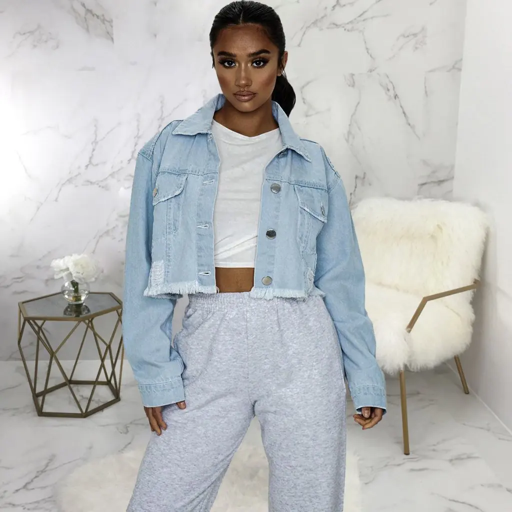 SMR9756 Women's Sexy Fashion Denim Jacket All-match Short Style for European And American Markets Platform
SMR9756 Women's Sexy Fashion Denim Jacket All-match Short Style for European And American Markets Platform