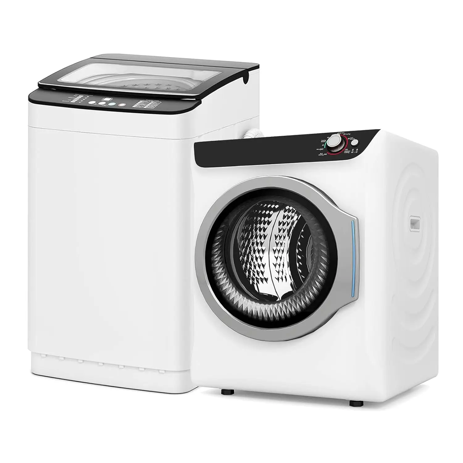 Portable Washer and Dryer Combo Set, 28 lbs Fully Automatic Washing Machine with Stainless Steel Inner Tub, 2.6 Cu.Ft Portable D
Portable Washer and Dryer Combo Set, 28 lbs Fully Automatic Washing Machine with Stainless Steel Inner Tub, 2.6 Cu.Ft Portable D