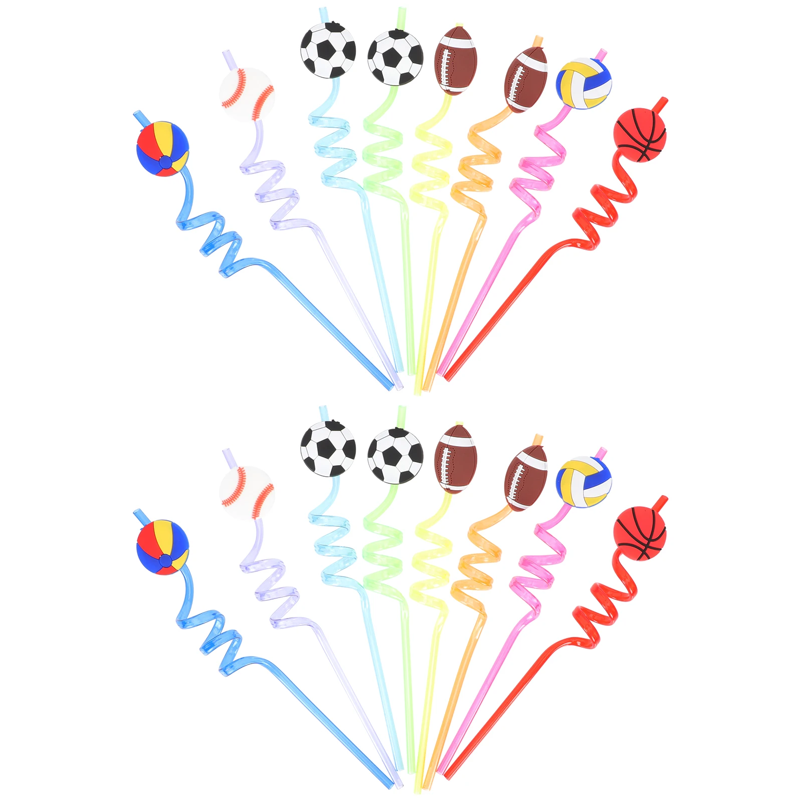24 Pcs Drinking Straw Straws Reusable Drinking Straw Sports Theme Birthday Party Basketball Football Games Accessories
24 Pcs Drinking Straw Straws Reusable Drinking Straw Sports Theme Birthday Party Basketball Football Games Accessories
