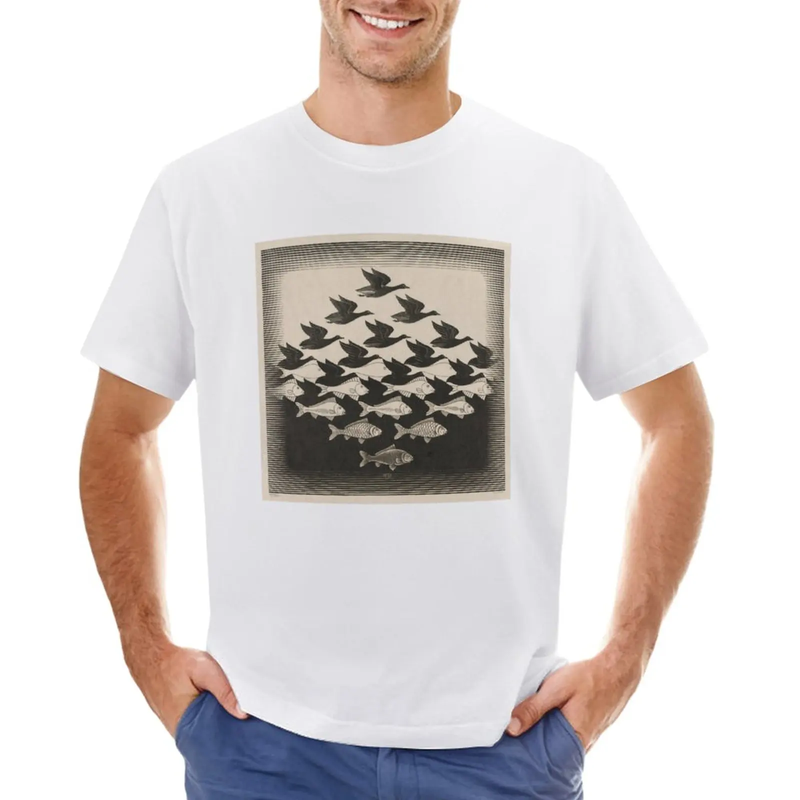 Escher - Sky and water I T-Shirt vintage anime clothes plus sizes heavyweight t shirts for men
Escher - Sky and water I T-Shirt vintage anime clothes plus sizes heavyweight t shirts for men