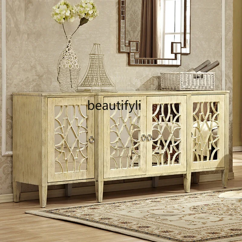Yh29 Light Luxury European-Style Carved Dining Edge Tea Side Cabinet Living Room Entrance Household Mirror Storage Hall Cabinet
Yh29 Light Luxury European-Style Carved Dining Edge Tea Side Cabinet Living Room Entrance Household Mirror Storage Hall Cabinet