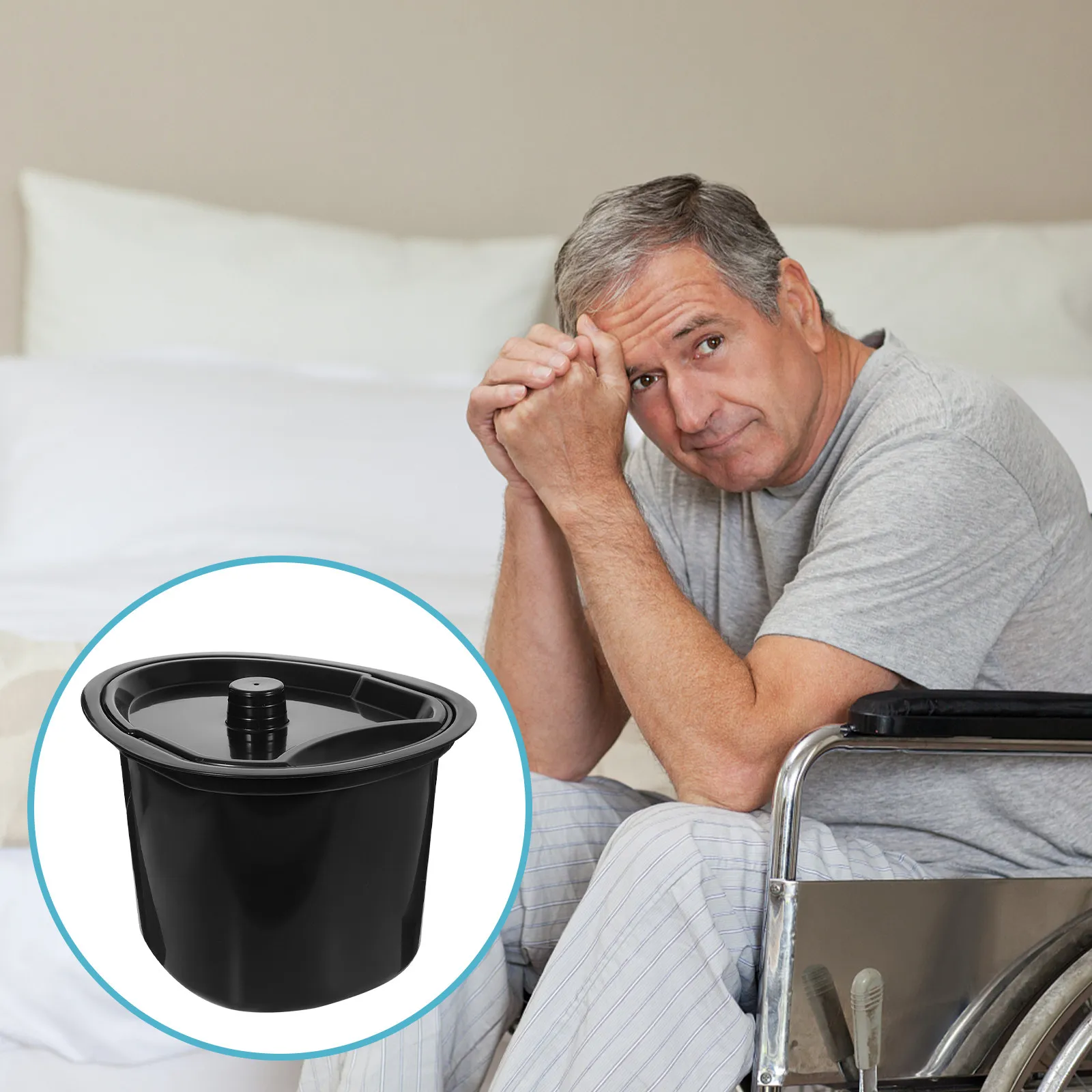 Plastic Spittoon Chamber Pot Urine Bedpan 5L Lid Portable Toilet Elderly Patients Bedroom Bathroom Use
Plastic Spittoon Chamber Pot Urine Bedpan 5L Lid Portable Toilet Elderly Patients Bedroom Bathroom Use