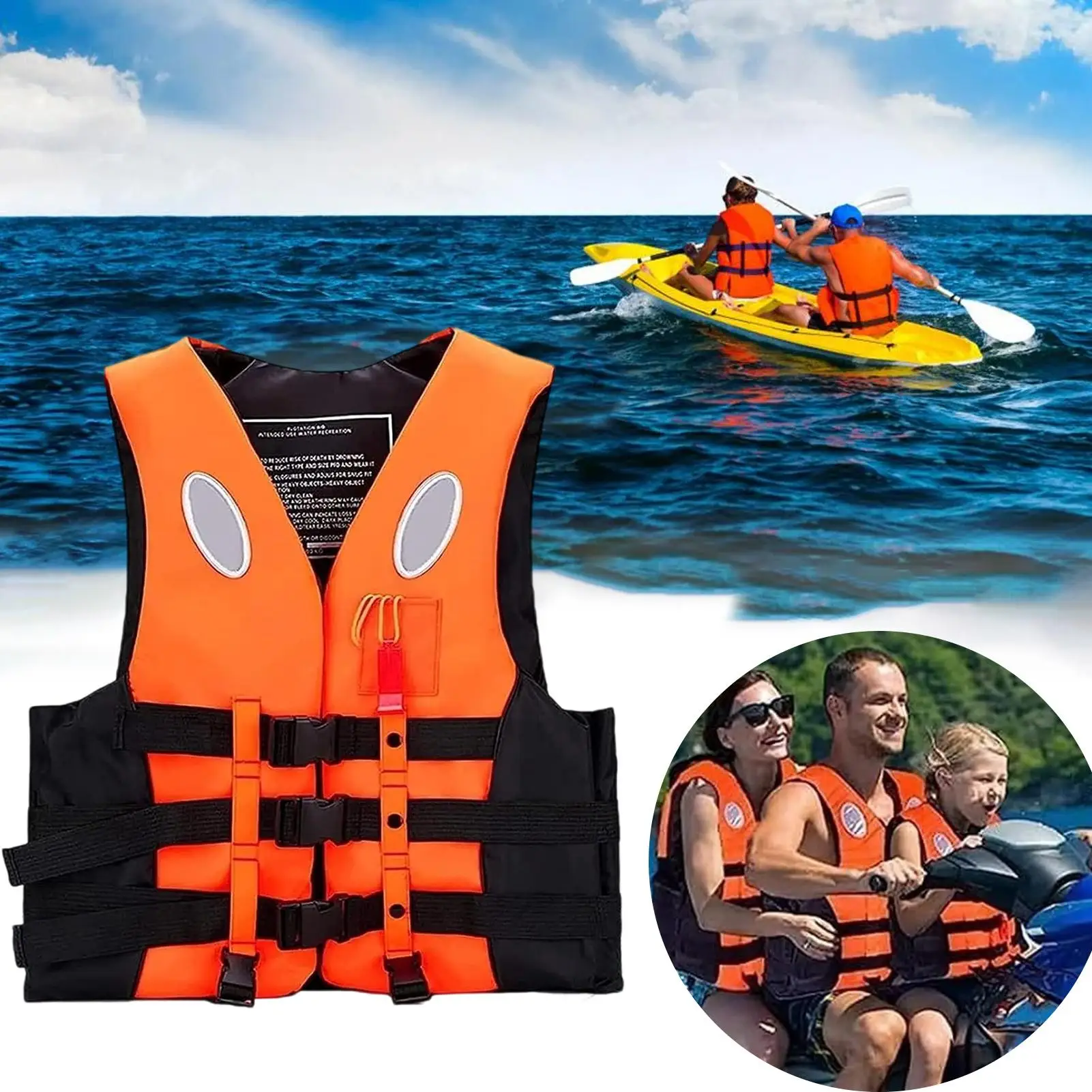 Universal Outdoor Swimming Boating Skiing Driving Vest Survival Suit Polyester Swim Lifejacket For Men Women Adult With Pipe
Universal Outdoor Swimming Boating Skiing Driving Vest Survival Suit Polyester Swim Lifejacket For Men Women Adult With Pipe