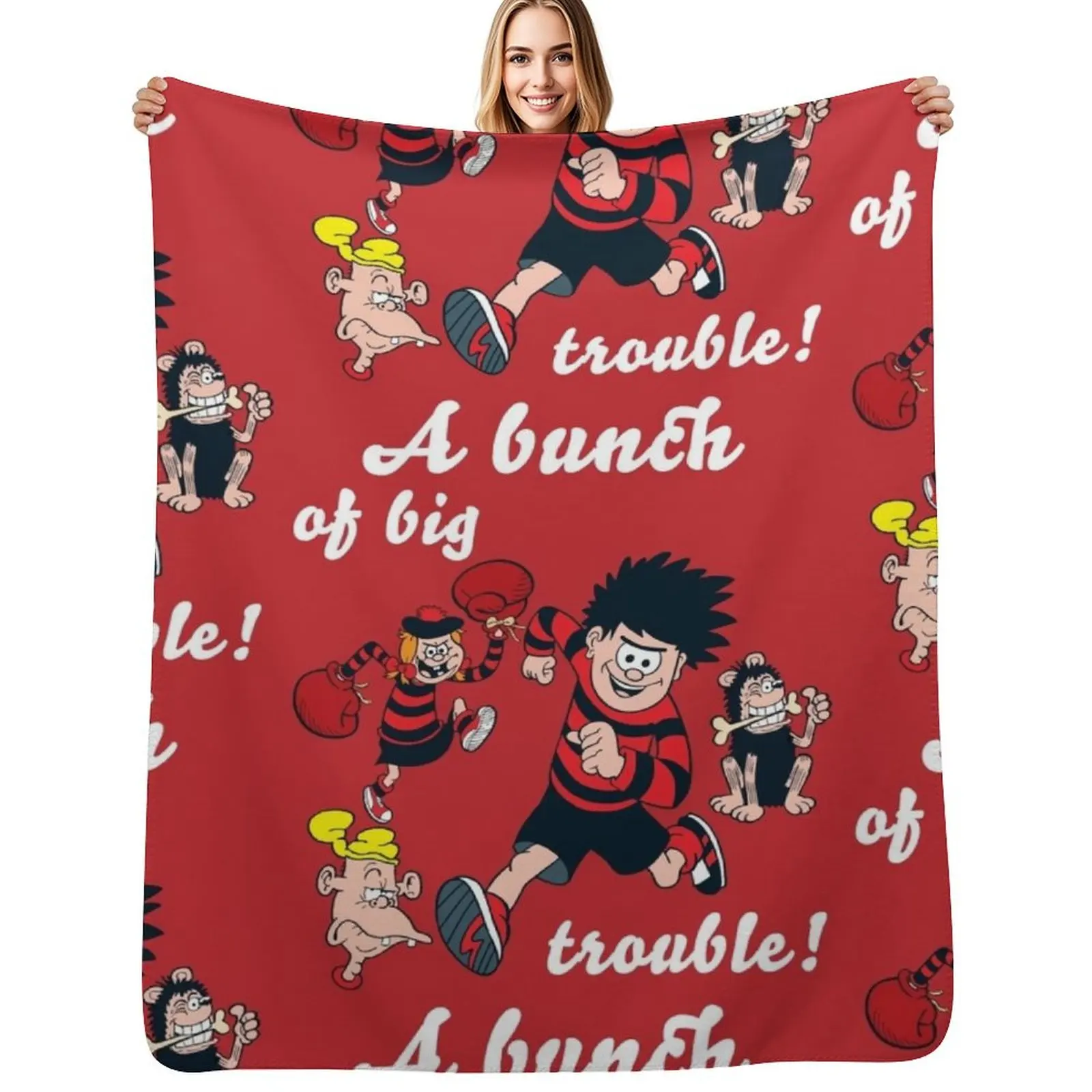 Dennis and Gnasher Essential t-shirt Throw Blanket Luxurious Soft Blanket Holiday Gift for Family
Dennis and Gnasher Essential t-shirt Throw Blanket Luxurious Soft Blanket Holiday Gift for Family