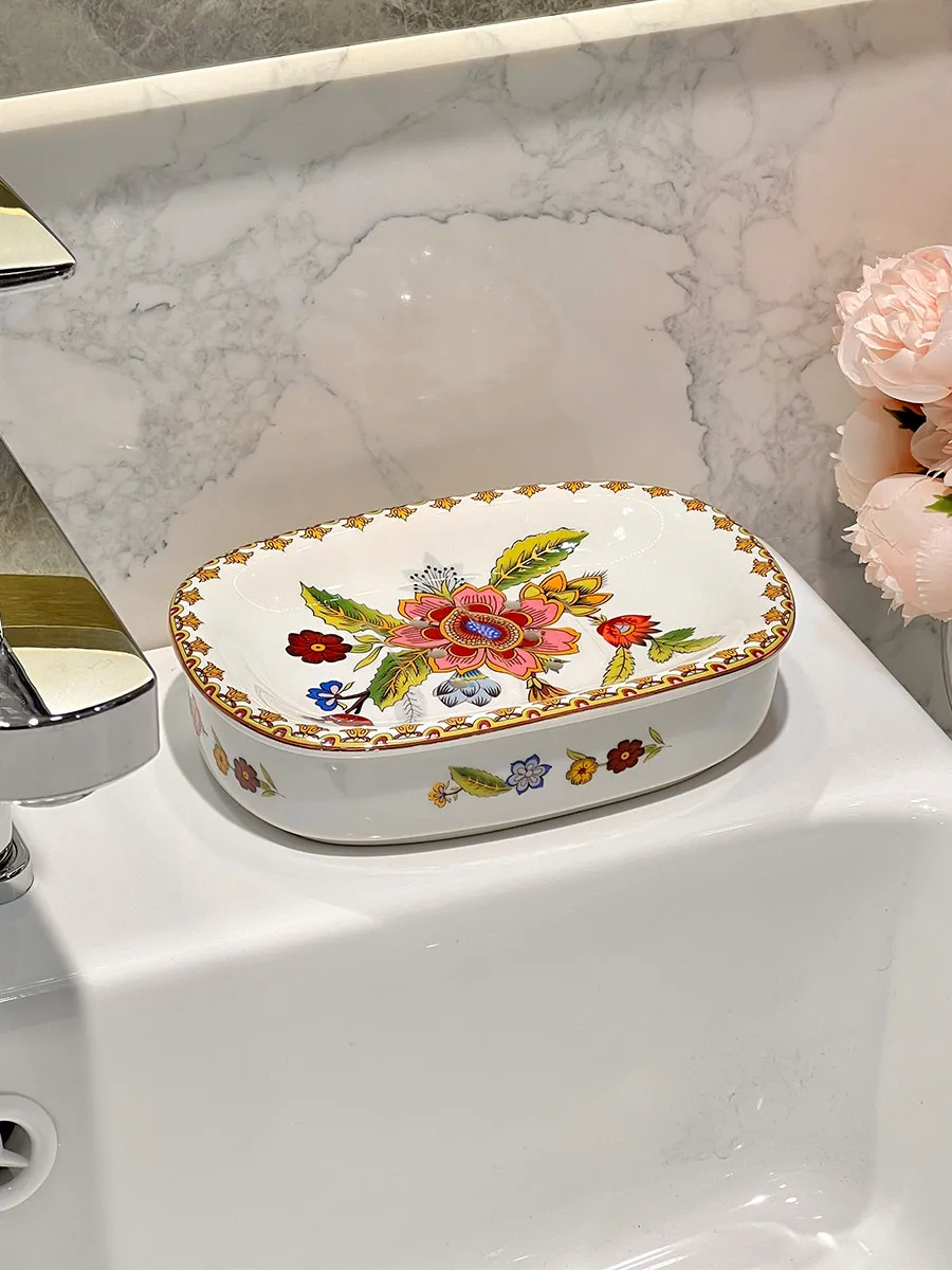 Light Luxury High-end Soap Box Ceramic Bathroom Drain Soap Box Household Non Water Soap Box Rack
Light Luxury High-end Soap Box Ceramic Bathroom Drain Soap Box Household Non Water Soap Box Rack
