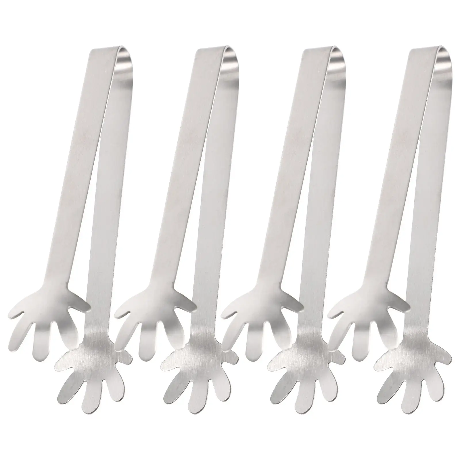 4 Pcs Stainless Steel Palm Clip Tongs for Ice Cube Sugar Food Serving Accessories Portable Serving Tongs Kitchen Bar Tools
4 Pcs Stainless Steel Palm Clip Tongs for Ice Cube Sugar Food Serving Accessories Portable Serving Tongs Kitchen Bar Tools