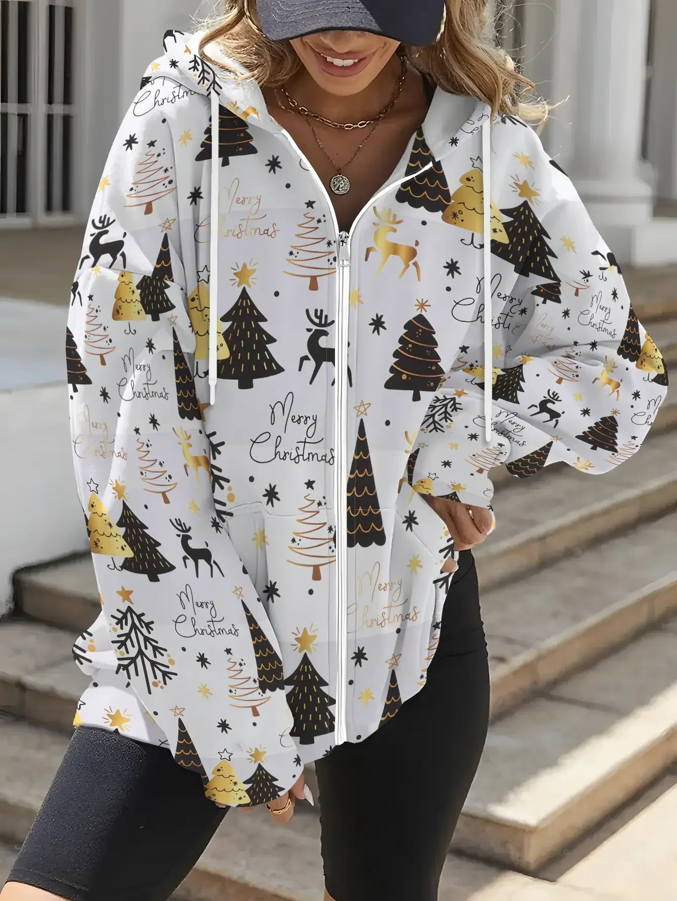 2026 Christmas New Women's Hoodie Zipper Jacket, Fashionable,Retro Christmas Design, Curved Women's Fashion
2026 Christmas New Women's Hoodie Zipper Jacket, Fashionable,Retro Christmas Design, Curved Women's Fashion