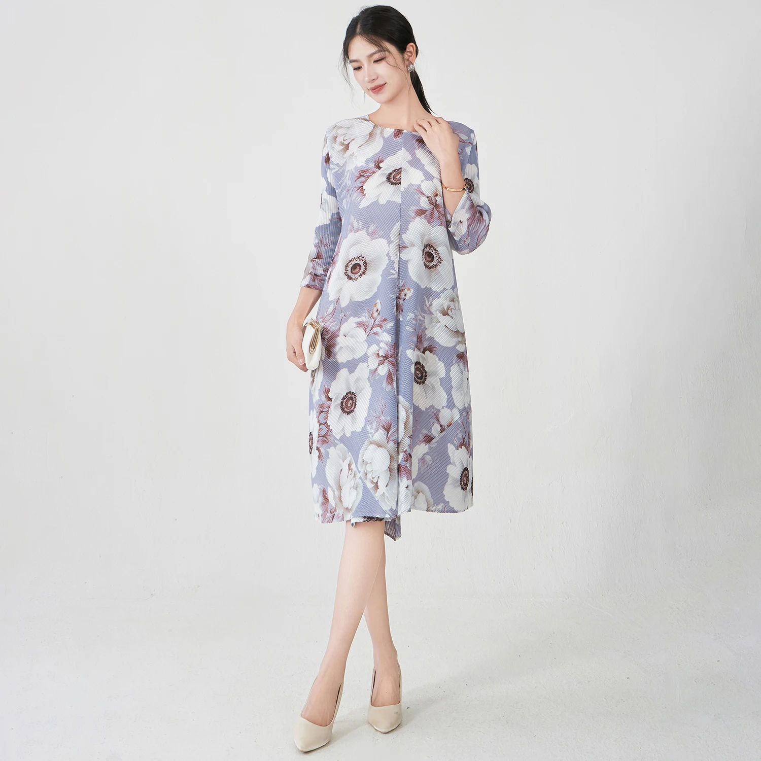 New Arrival 2025 Miyake Summer Printed Midi Dress Stretch Casual Dress Women's Pleated Dress
New Arrival 2025 Miyake Summer Printed Midi Dress Stretch Casual Dress Women's Pleated Dress