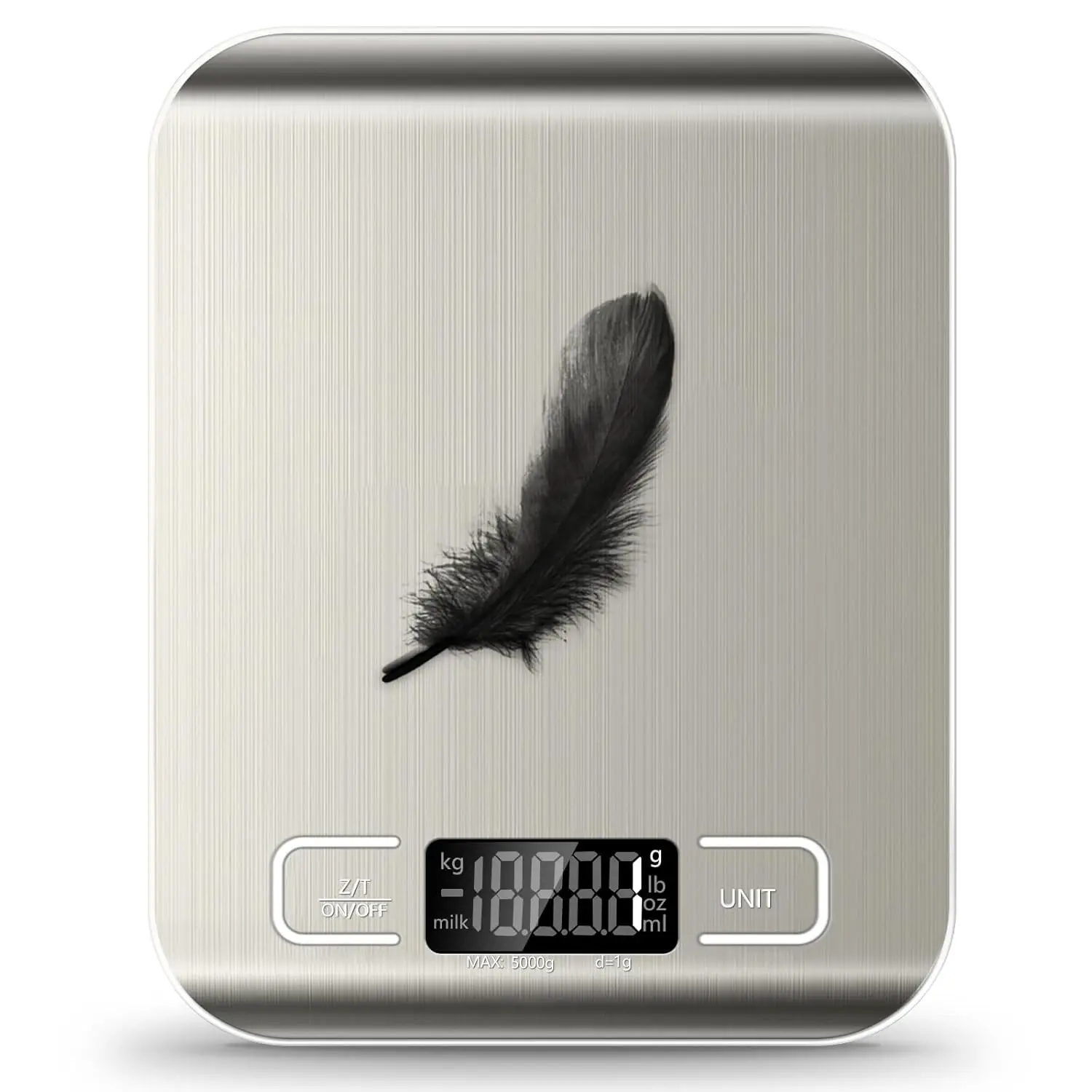Food Scale, 11lb Kitchen Scale with 6 Units Tare Function & LCD Display, 0.05oz/1g Stainless Steel Digital Food Scale Grams and Ounces for Baking, Cooking, Dieting and Meal Prep (Batteries Included)
Food Scale, 11lb Kitchen Scale with 6 Units Tare Function & LCD Display, 0.05oz/1g Stainless Steel Digital Food Scale Grams and Ounces for Baking, Cooking, Dieting and Meal Prep (Batteries Included)
