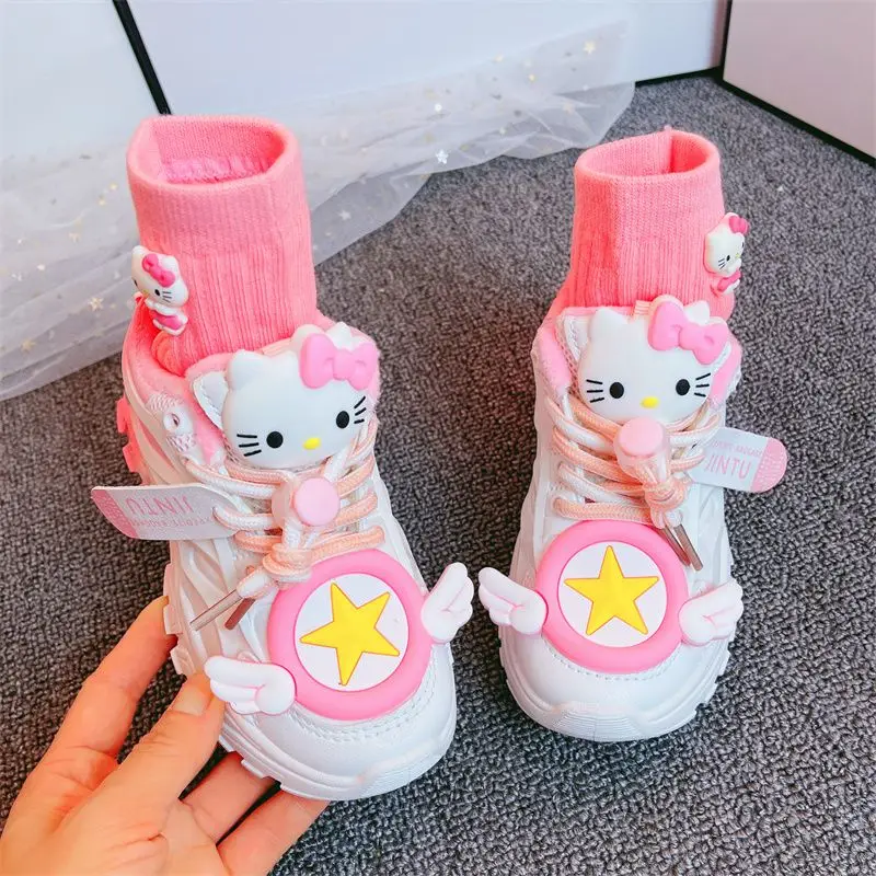 Sweet Sanrio Hello Kitty Anime Kawaii Children Sports Shoes Cute Cartoon Casual Students Sneakers Birthday Gifts for Kids
Sweet Sanrio Hello Kitty Anime Kawaii Children Sports Shoes Cute Cartoon Casual Students Sneakers Birthday Gifts for Kids