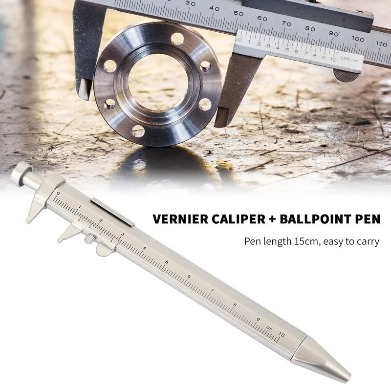 Multifunction Gel Ink Pen Vernier Caliper Roller Ball Pen Stationery Ball-Point Practical Portable Ball-Point 0.5mm
Multifunction Gel Ink Pen Vernier Caliper Roller Ball Pen Stationery Ball-Point Practical Portable Ball-Point 0.5mm