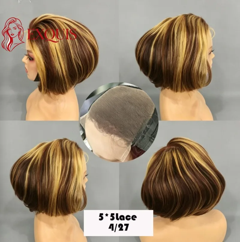 12A Super Double Drawn99J#4#NC# 5*5 Lace Frontal Bob Fumi Curly Glueless 300% Density Brazilian Virgin Remy for Women Daily Use
12A Super Double Drawn99J#4#NC# 5*5 Lace Frontal Bob Fumi Curly Glueless 300% Density Brazilian Virgin Remy for Women Daily Use