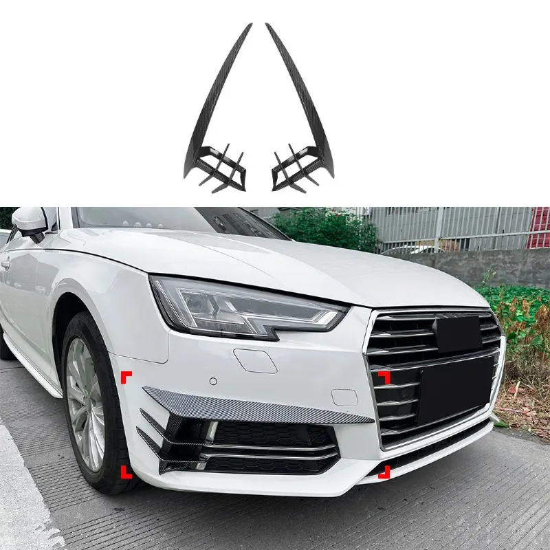 NEW-Car Carbon Fiber Trim Front Bumper Splitter Spoiler Cover Fog Lamp For A4 B9 Sline 2017-2019
NEW-Car Carbon Fiber Trim Front Bumper Splitter Spoiler Cover Fog Lamp For A4 B9 Sline 2017-2019