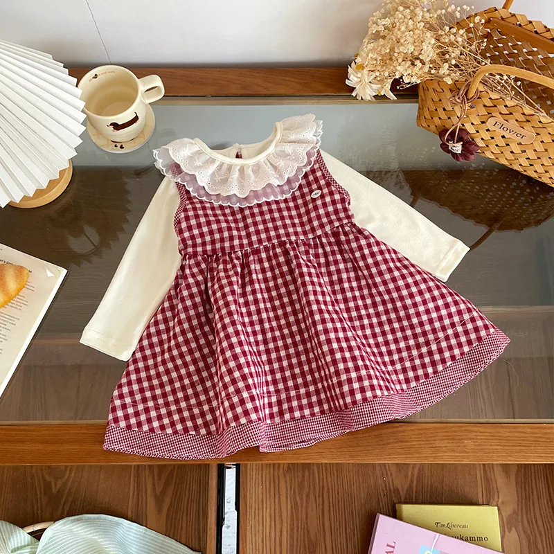 Spot GoodsCT267076Girls Suit2026Spring plaid skirt and undershirt set for toddlers, sleeveless children's skirt outfit
Spot GoodsCT267076Girls Suit2026Spring plaid skirt and undershirt set for toddlers, sleeveless children's skirt outfit