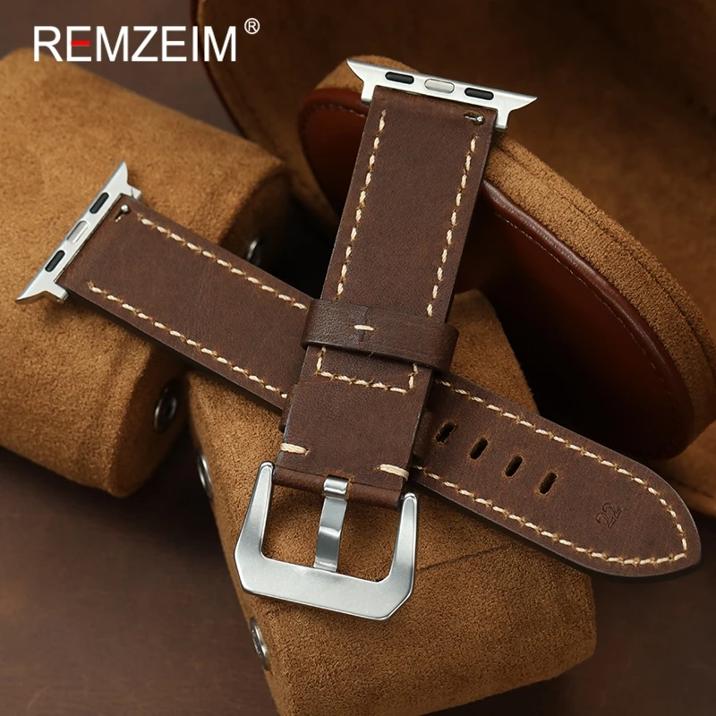 Cowhide Leather Watchband Belt for Apple Watch Strap 38mm 40mm 41mm 42mm 44mm 45mm 46mm 49mm 1-10 SE Ultra 2 Band
Cowhide Leather Watchband Belt for Apple Watch Strap 38mm 40mm 41mm 42mm 44mm 45mm 46mm 49mm 1-10 SE Ultra 2 Band