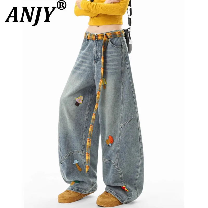 ANJY, весенне-осенние новые женские джинсы с вышивкой в американском стиле, трендовые свободные утягивающие уникальные шикарные широкие джинсовые брюки A17556
ANJY, весенне-осенние новые женские джинсы с вышивкой в американском стиле, трендовые свободные утягивающие уникальные шикарные широкие джинсовые брюки A17556