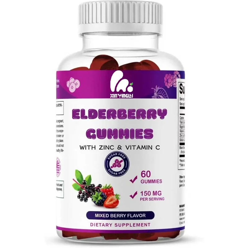 Elderberry gummies with Vitamin C and Zinc - Immune Health Support Supplement 60 gummies
Elderberry gummies with Vitamin C and Zinc - Immune Health Support Supplement 60 gummies