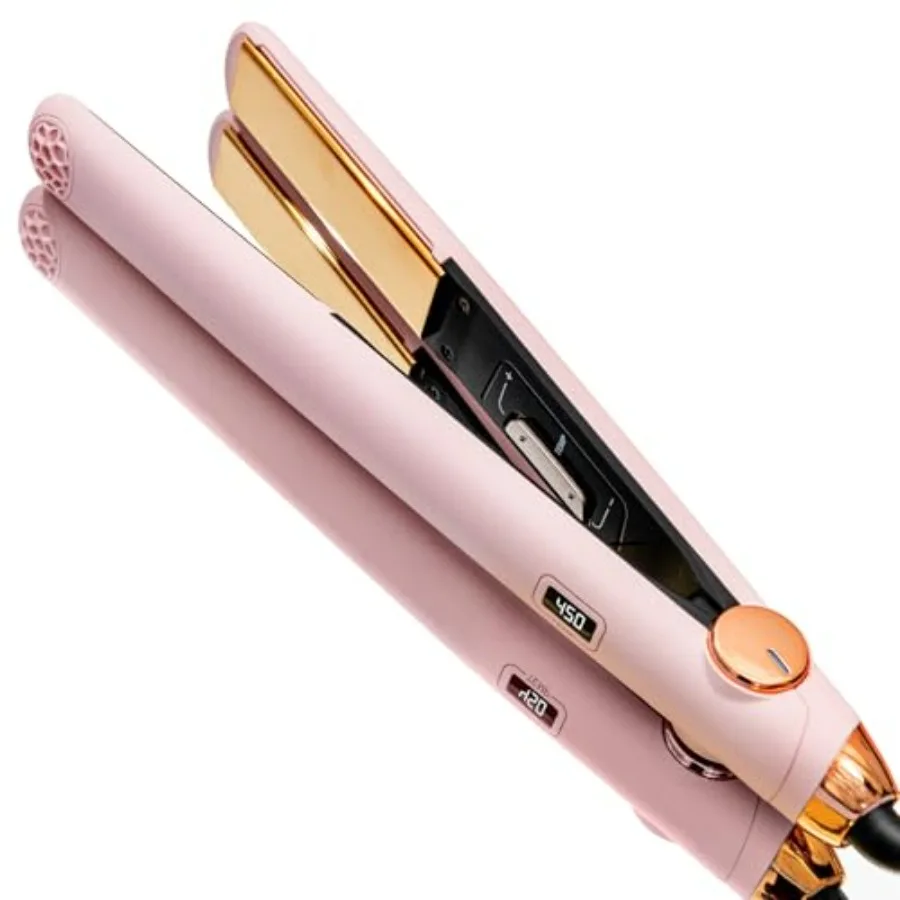 Flat Iron Hair Straightener and Curler 2 in 1 with 10s Fast Heating, 1 Inch Professional Titanium Straightening Curling Iron wi
Flat Iron Hair Straightener and Curler 2 in 1 with 10s Fast Heating, 1 Inch Professional Titanium Straightening Curling Iron wi