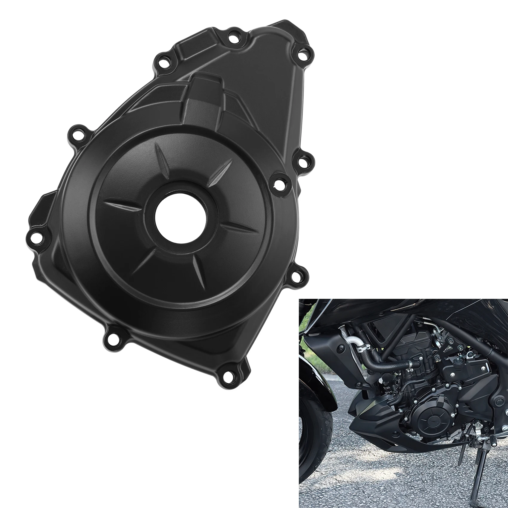 Motorcycle Left Side Stator Magneto Cover Fit For Yamaha YZF R3 2015-2024 MT-03 2016-2024
Motorcycle Left Side Stator Magneto Cover Fit For Yamaha YZF R3 2015-2024 MT-03 2016-2024