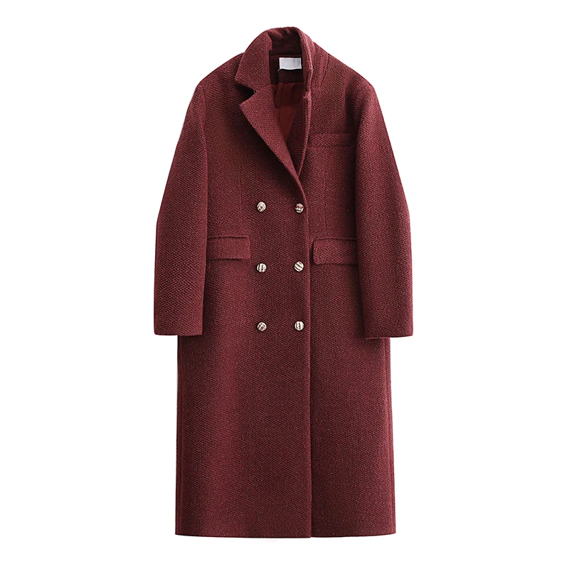 SuperAen Korean Style Design Double-breasted Coat Women's Vintage Solid Autumn and Winter 2025 New Woolen Long Coats
SuperAen Korean Style Design Double-breasted Coat Women's Vintage Solid Autumn and Winter 2025 New Woolen Long Coats