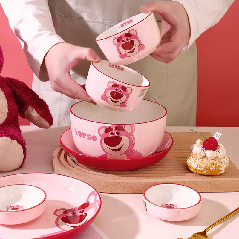 cartoon ceramic bowl strawberry bear tableware set souvenir gift box high-value bowl plate holiday gift
cartoon ceramic bowl strawberry bear tableware set souvenir gift box high-value bowl plate holiday gift