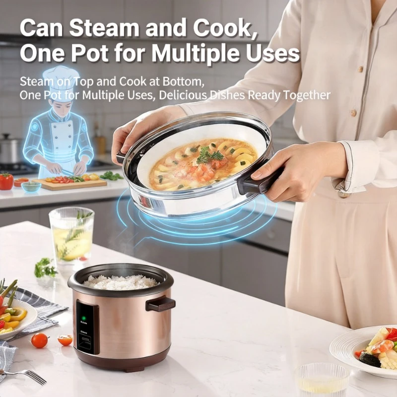 Multifunctional Household Rice Cooker 4L Large Capacity Mini Size For 1-3 People 2-6 People Daily Cooking
Multifunctional Household Rice Cooker 4L Large Capacity Mini Size For 1-3 People 2-6 People Daily Cooking