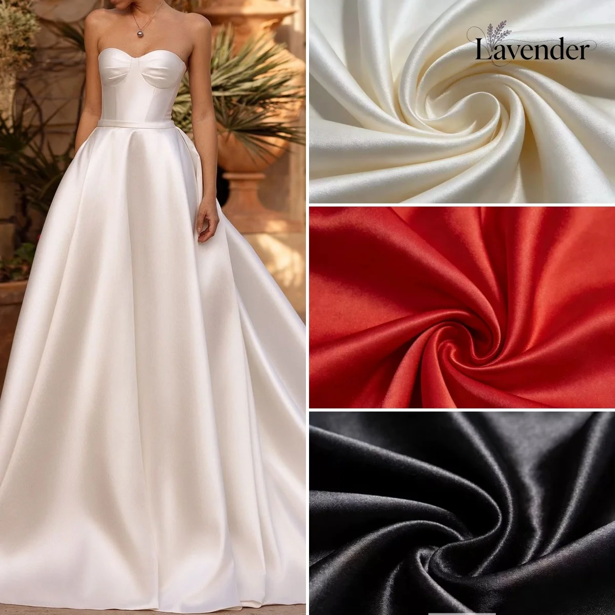Luxury Solid Satin Wedding Fabric High-End Bridal Evening Dress Material for Fashion Design DIY Sewing Projects
Luxury Solid Satin Wedding Fabric High-End Bridal Evening Dress Material for Fashion Design DIY Sewing Projects