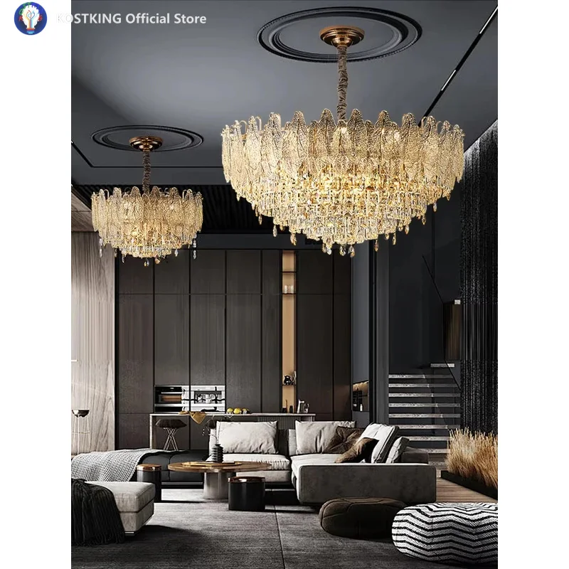 Modern Luxury Crystal Big Home Decor Ceiling Chandelier Large 2025 Led European Designer Light Fixture for Living Room Golden
Modern Luxury Crystal Big Home Decor Ceiling Chandelier Large 2025 Led European Designer Light Fixture for Living Room Golden