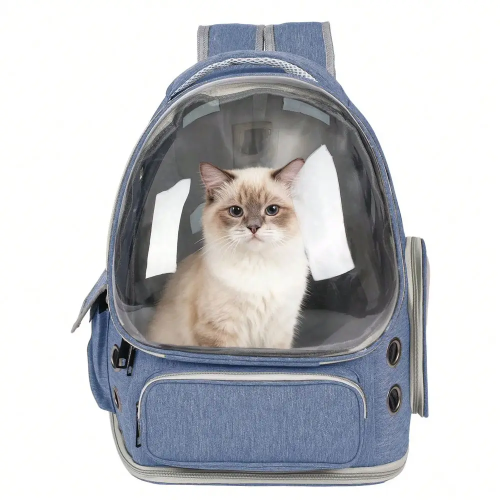 Pet Backpack For Small Cats Dogs Portable Carrier With Ventilation Holes, Zipper Closure, Durable Plastic, Ideal For Travel Out
Pet Backpack For Small Cats Dogs Portable Carrier With Ventilation Holes, Zipper Closure, Durable Plastic, Ideal For Travel Out
