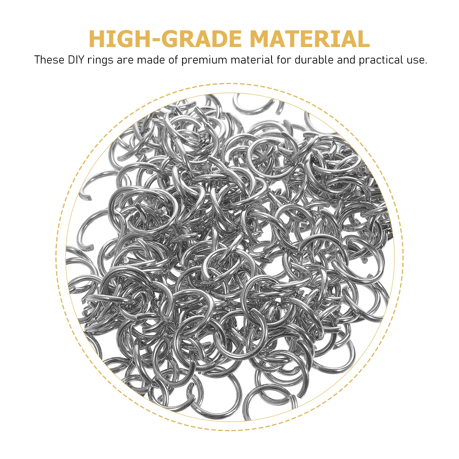 200 Pcs Stainless Steel Open Jump Rings 10mm Connecting Rings For Jewelry Bracelet Necklace DIY Projects Handmade Crafts Sewing
200 Pcs Stainless Steel Open Jump Rings 10mm Connecting Rings For Jewelry Bracelet Necklace DIY Projects Handmade Crafts Sewing