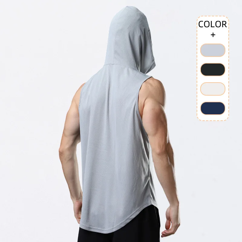 Hooded fitness vest for men, basketball, running, training, loose, fast drying, breathable, shoulder, oversized sports vest
Hooded fitness vest for men, basketball, running, training, loose, fast drying, breathable, shoulder, oversized sports vest