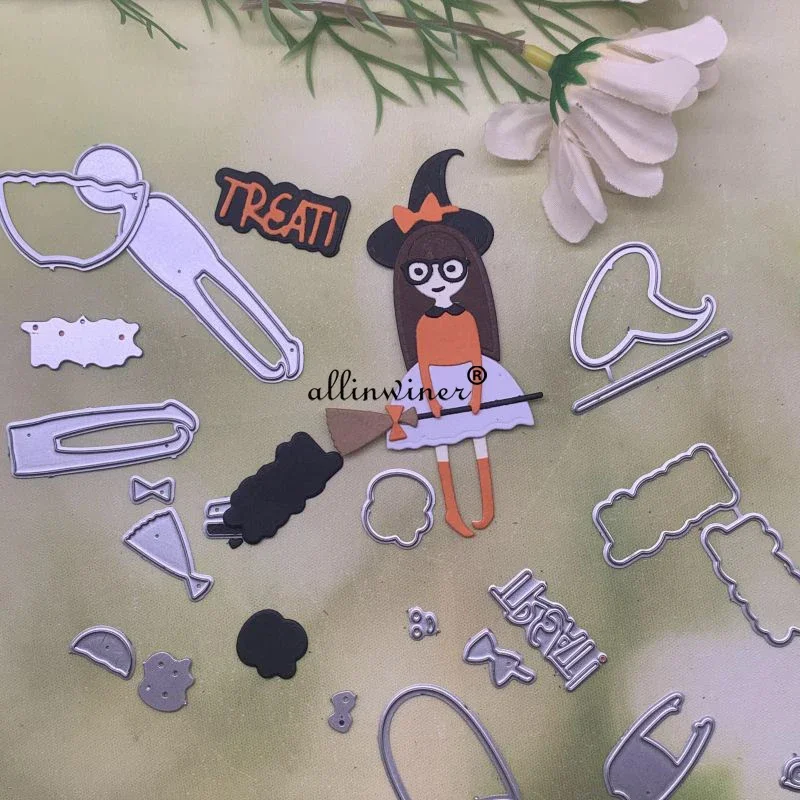 Halloween girl Metal Cutting Dies Stencils For DIY Scrapbooking Decorative Embossing Handcraft Die Cutting Template
Halloween girl Metal Cutting Dies Stencils For DIY Scrapbooking Decorative Embossing Handcraft Die Cutting Template