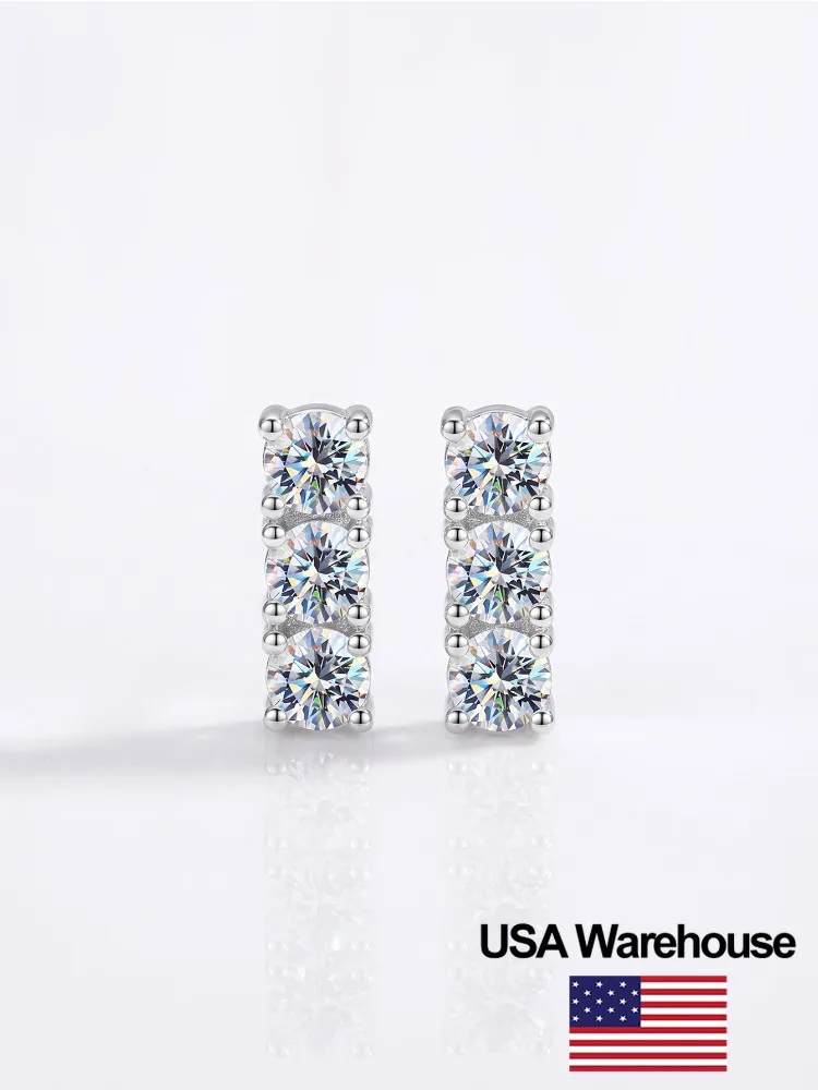 S925 Sterling Silver Luxury 0.1CT Moissanite Diamond Character Earrings for Women Engagement Wedding High Quality Jewelry
S925 Sterling Silver Luxury 0.1CT Moissanite Diamond Character Earrings for Women Engagement Wedding High Quality Jewelry