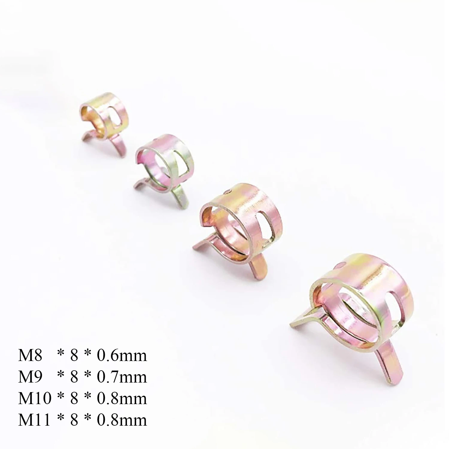 1 Piece 8mm / 9mm / 10mm / 11mm Spring Band Type Fuel Line Clamps for 10 - 16mm / Vacuum Tube Water Pipe Gas Hose
1 Piece 8mm / 9mm / 10mm / 11mm Spring Band Type Fuel Line Clamps for 10 - 16mm / Vacuum Tube Water Pipe Gas Hose