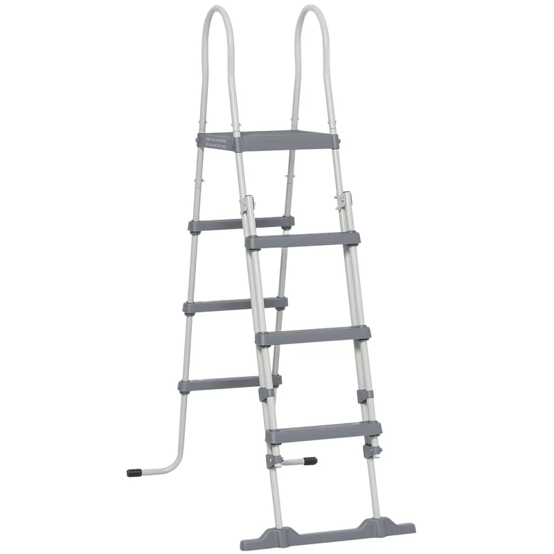 70" Above Ground Swimming Pool Ladder, A-Frame Deck Ladder with Top Platform, Non-slip Steps & Rounded Handrails for 48" Pool Wall Height, Gray
70" Above Ground Swimming Pool Ladder, A-Frame Deck Ladder with Top Platform, Non-slip Steps & Rounded Handrails for 48" Pool Wall Height, Gray