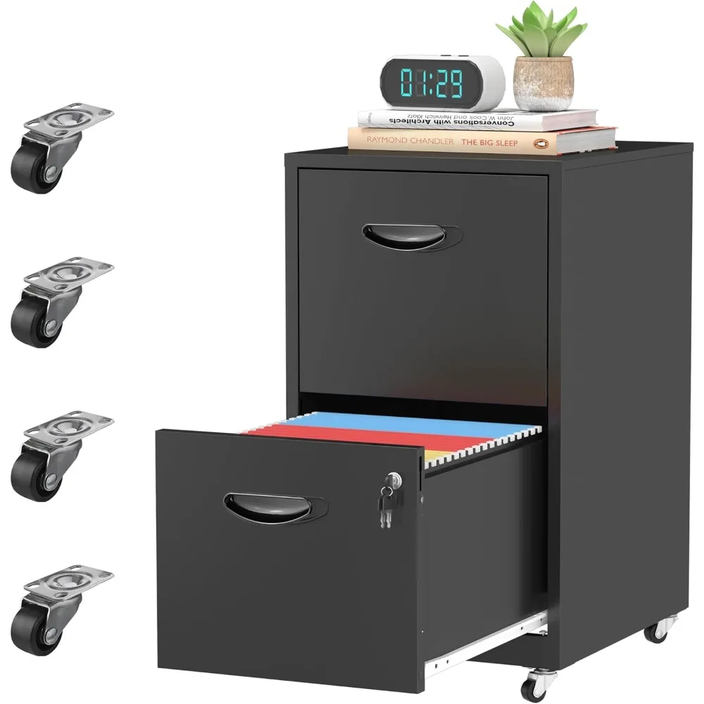 2 Drawer Rolling File Cabinet with Lock,Filing Cabinets for Home Office,Two Drawer File Cabinet, Mobile Under Desk File Cabinets
2 Drawer Rolling File Cabinet with Lock,Filing Cabinets for Home Office,Two Drawer File Cabinet, Mobile Under Desk File Cabinets