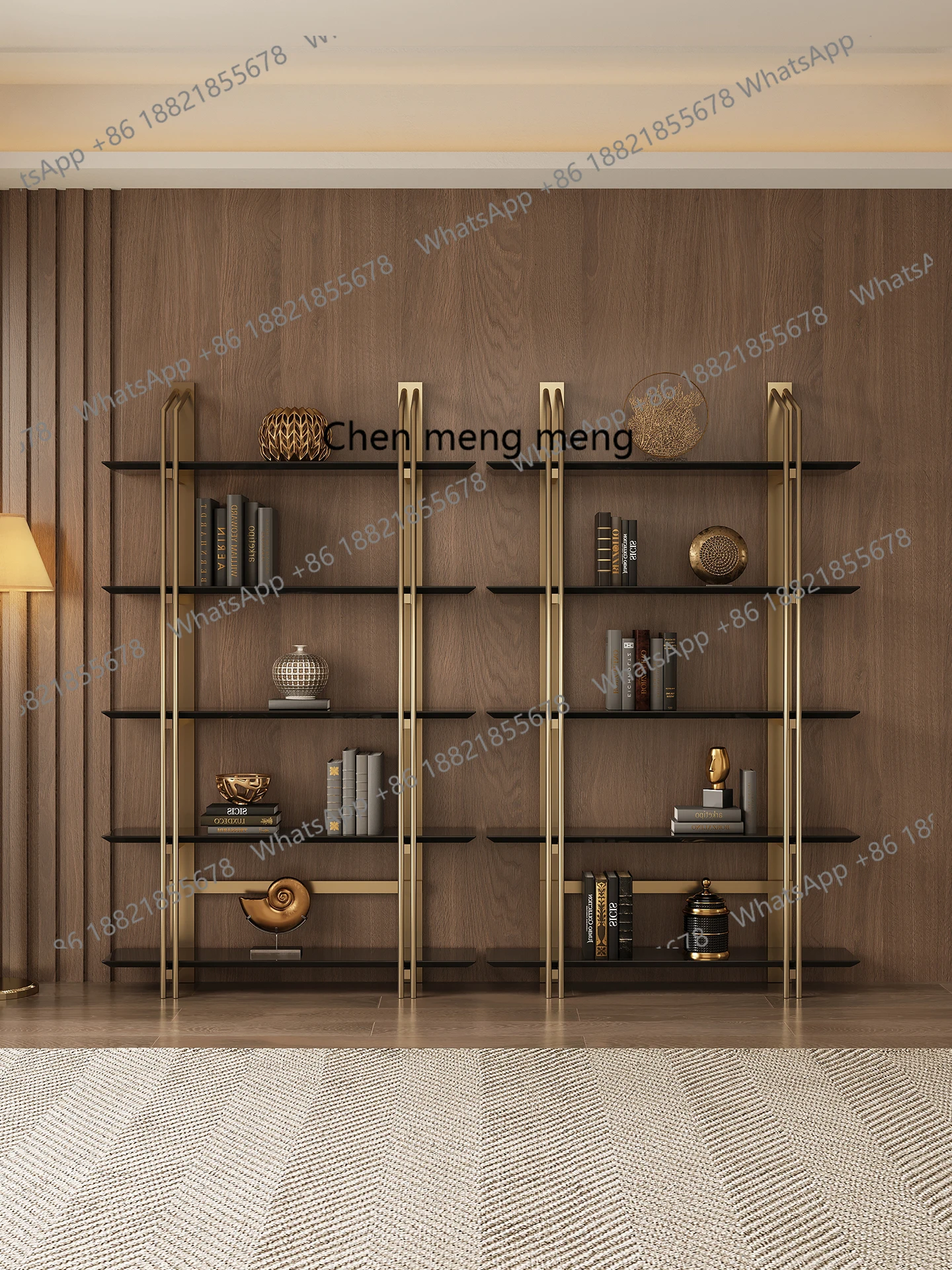 Italian light luxury high-end bookshelves floor-to-ceiling shelves study rooms against the wall integrated storage cabinets
Italian light luxury high-end bookshelves floor-to-ceiling shelves study rooms against the wall integrated storage cabinets