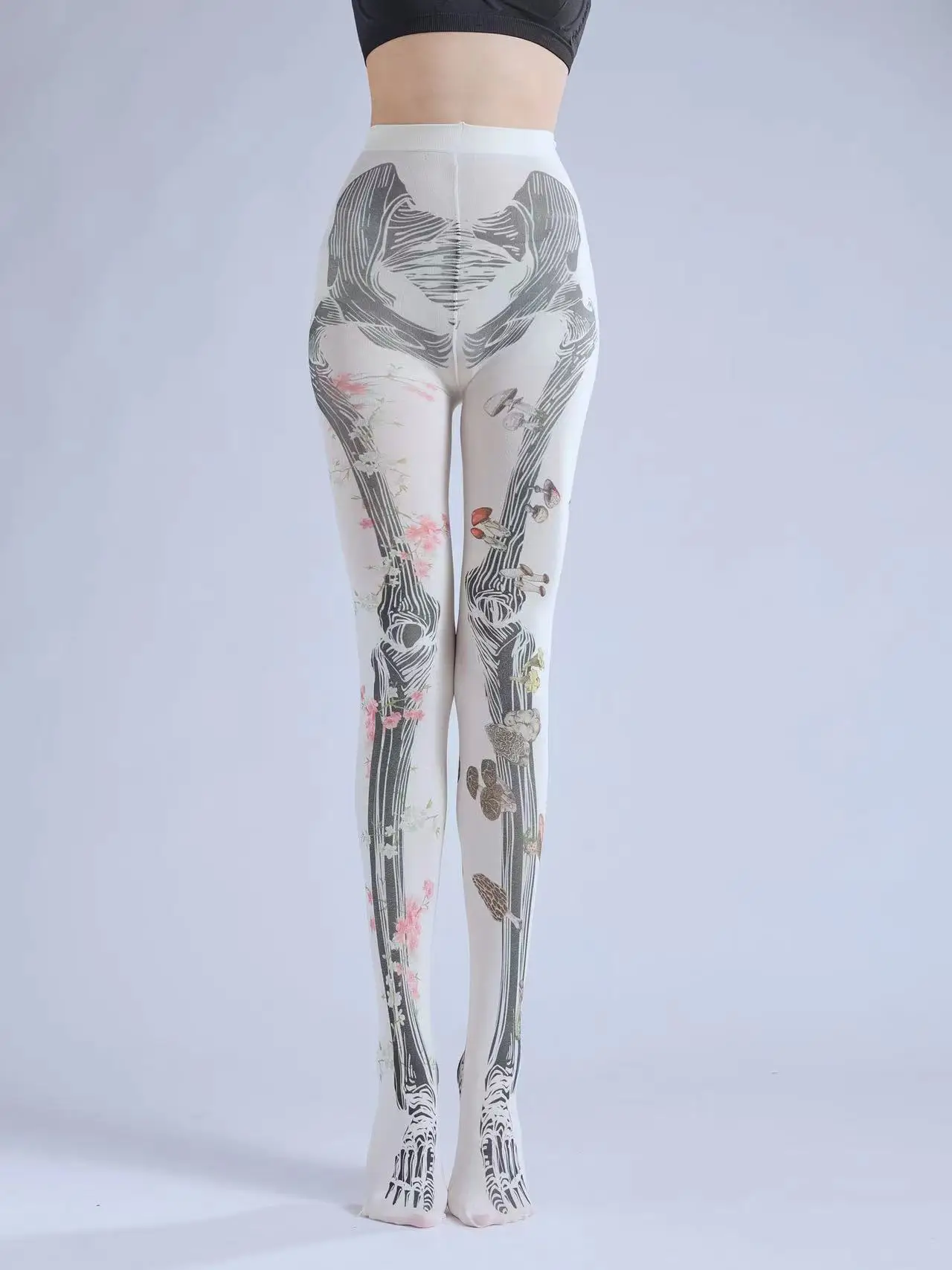 Dark tie joint Bone print tattoo pantyhose Slimming Floral Bone Day tie Halloween bungee socks
Dark tie joint Bone print tattoo pantyhose Slimming Floral Bone Day tie Halloween bungee socks