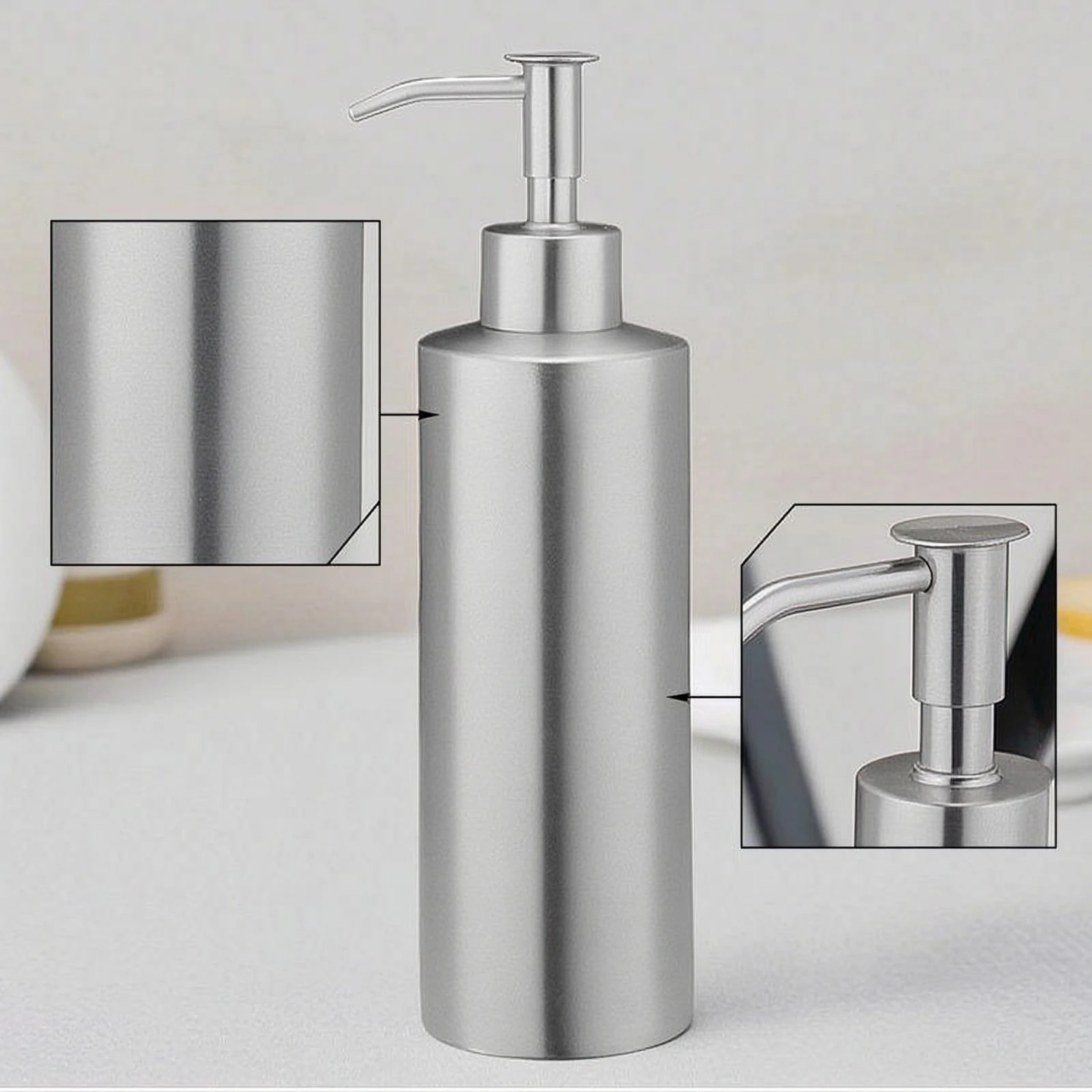 Dispenser Bottle with Pump Rustproof Soap Dispenser Pump Bottles Leak-Proof Soap Dispensers Eco-Friendly for Bathroom, Kitchen
Dispenser Bottle with Pump Rustproof Soap Dispenser Pump Bottles Leak-Proof Soap Dispensers Eco-Friendly for Bathroom, Kitchen