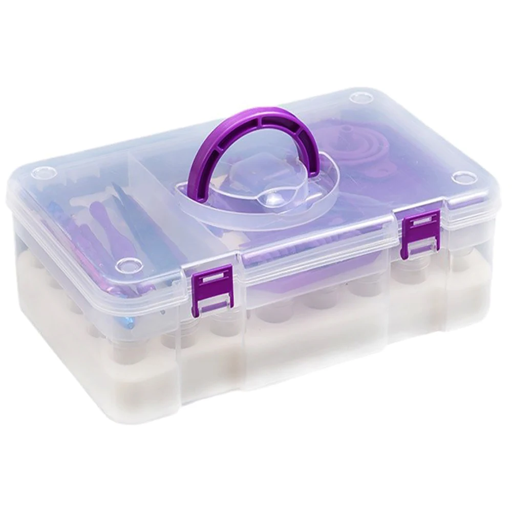 Diamond Painting Suitcase Accessories 40 Jars Art Materials Glue Point Plastic Container Embroidery Pencil Sewing Organizer Pens
Diamond Painting Suitcase Accessories 40 Jars Art Materials Glue Point Plastic Container Embroidery Pencil Sewing Organizer Pens