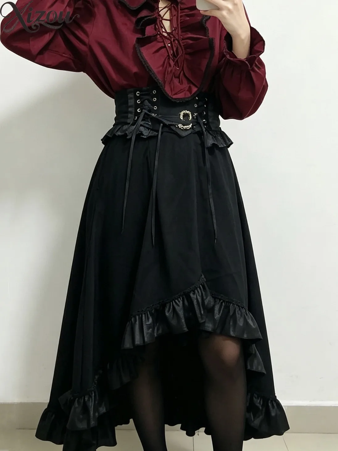 Lolita Gothic Style Dark Retro Prince Style Sk Elegance Long Skirts for Women Summer Autumn High Waist Casual Y2k Skirt
Lolita Gothic Style Dark Retro Prince Style Sk Elegance Long Skirts for Women Summer Autumn High Waist Casual Y2k Skirt