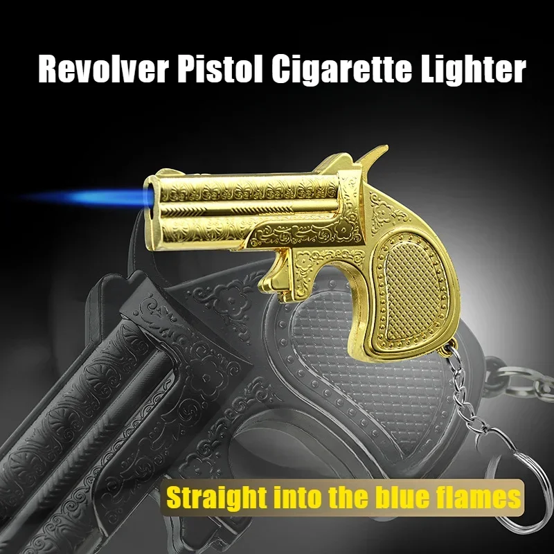 2025 New Cigar Igniter Revolver Lighter Keychain Pendant Pistol Gun Cigarette Lighters & Smoking Accessories Factory Direct Sale
2025 New Cigar Igniter Revolver Lighter Keychain Pendant Pistol Gun Cigarette Lighters & Smoking Accessories Factory Direct Sale